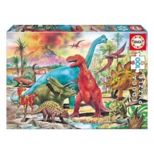 Dinosaur Puslespil - 100 Brikker - Educa